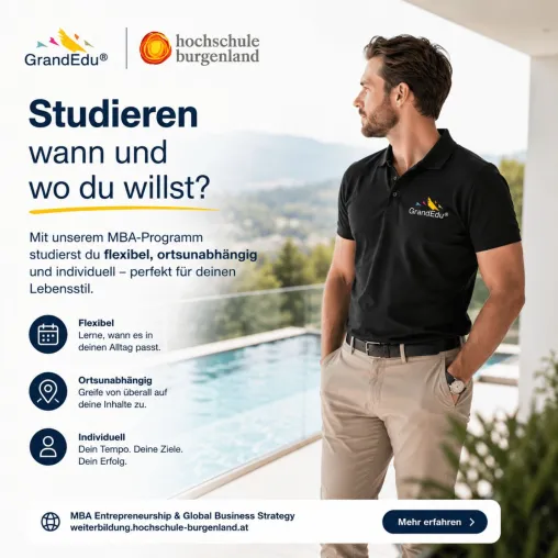 Bild: Studieren, wann und wo man will: Flexibler MBA verbindet Karriere, Führung und internationale Strategie