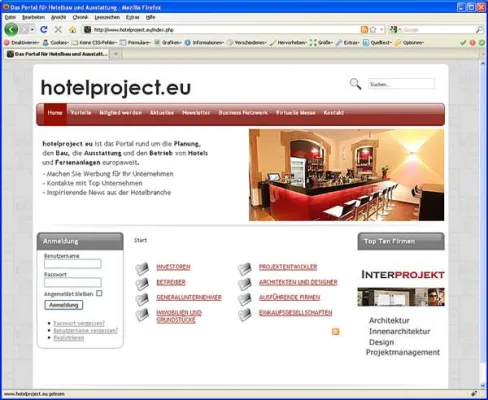 Bild: Die neue Plattform für Hotelbau und Hotelausstattung