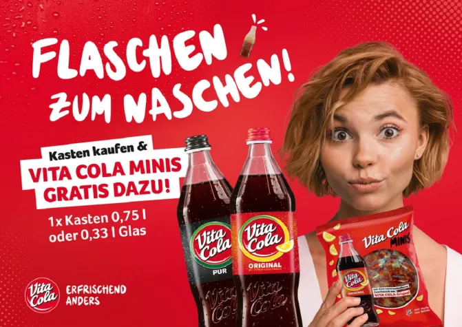 VITA COLA Flaschen zum Naschen Bild: VITA COLA Flaschen zum Naschen