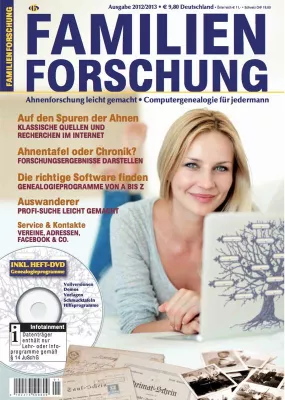 Bild: Familienforschung - Ahnenforschung leicht gemacht, Computergenealogie für jedermann