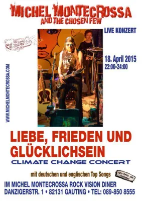 Bild: Michel Montecrossa mit ‘Liebe, Frieden und Glücklichsein' Konzert & Kunstausstellungseröffnung in Gauting