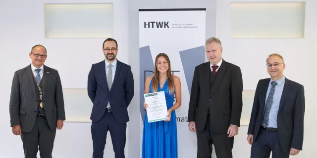 Bild: Verleihung des IfKom-Preises 2022 an der HTWK Leipzig