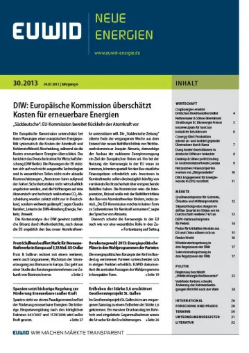 Bild: DIW: Europäische Kommission überschätzt Kosten für erneuerbare Energien