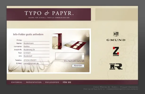 Bild: Wertigkeit von Feinst-Papier - Strukturen fühlen - Farbnuancen wahrnehmen - Papier erleben