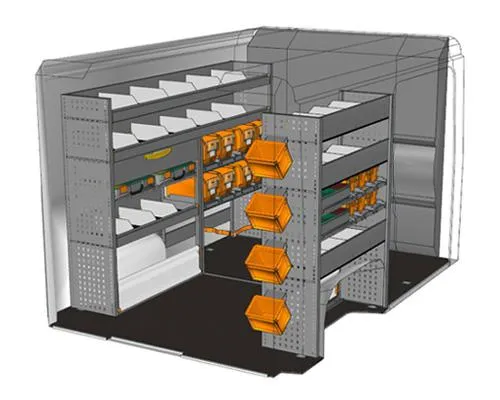 Bild: Kundendienst-Servicefahrzeuge - StoreVan Ordnungs- und Transportsysteme für Profis, die unterwegs tätig sind.