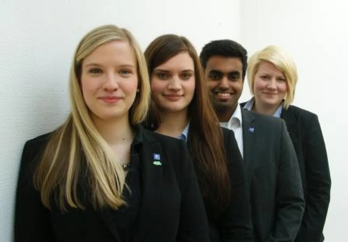 (v.l.) Astrid Flemming, Kristina Lizenberger, Sasikaran Sathalingam, Gyde Herrmannsen
