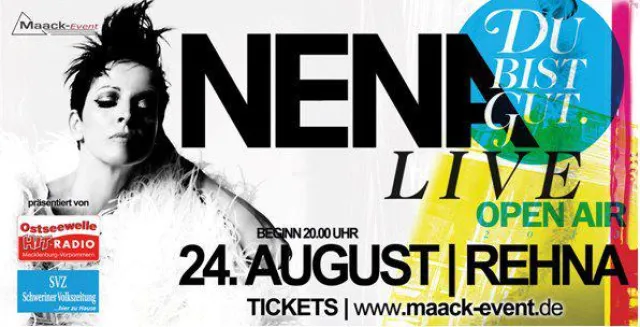 Bild: Nena in Rehna - Open Air Konzert in Mecklenburg