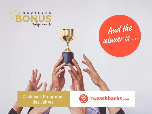 Bild: mycashbacks.com räumt bei den Deutschen Bonus Awards ab