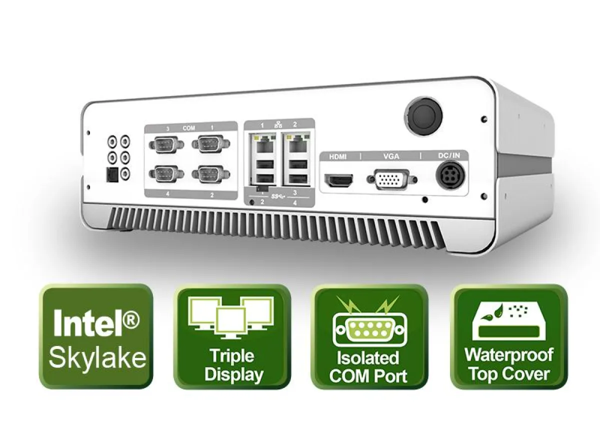 HTB-100 - Medical Box PC mit PCIe x16 Slot