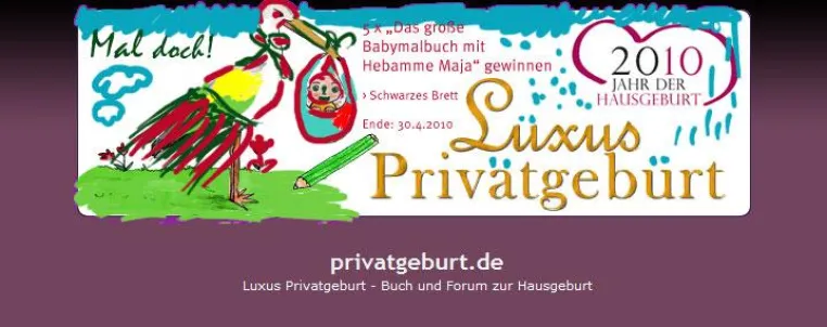 Bild: Über 10.000 Beiträge im Forum privatgeburt.de