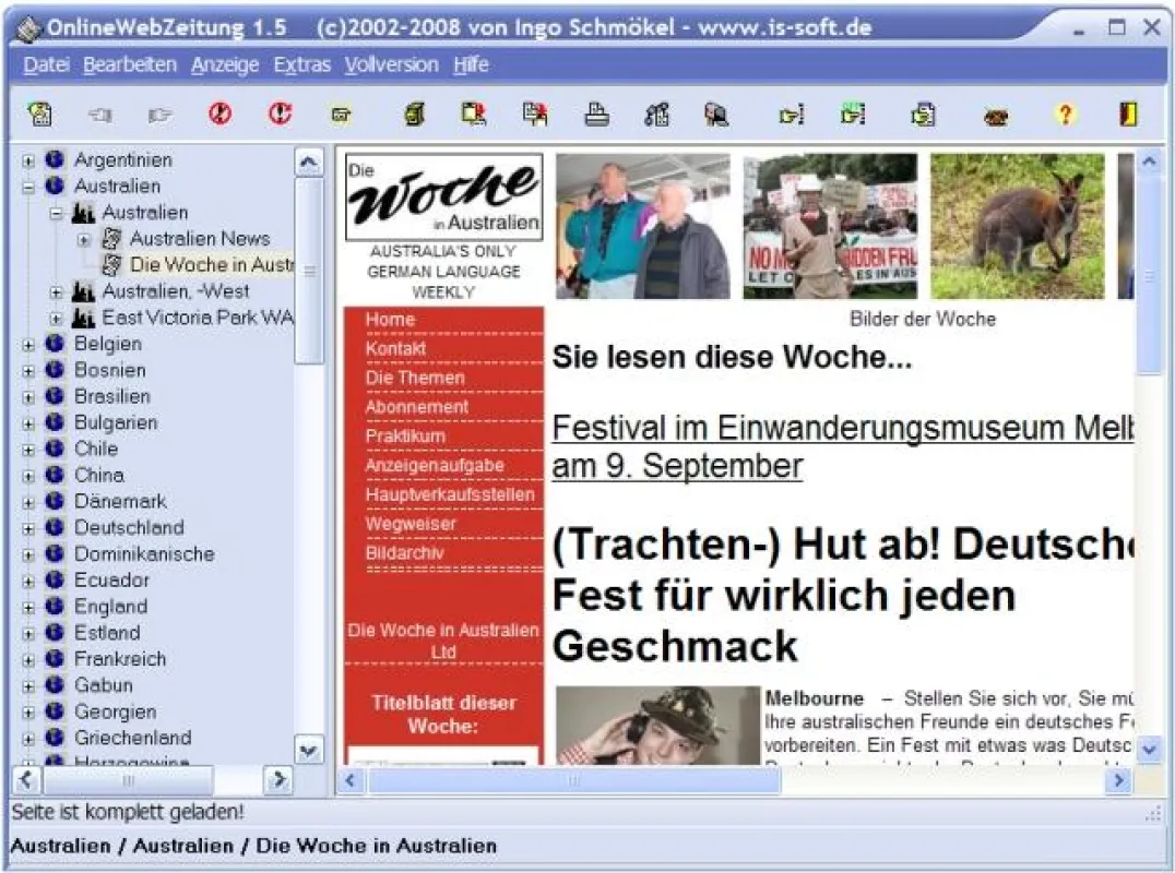 OnlineWebZeitung ... Als Beispiel \