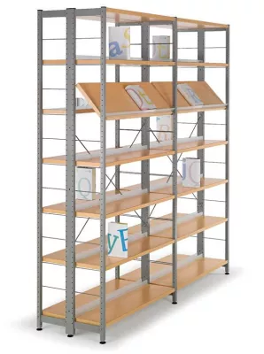Bild: Unverwechselbar in Holz und Metall - neue ekz-Regale R.7 und R.10 für Bibliotheken