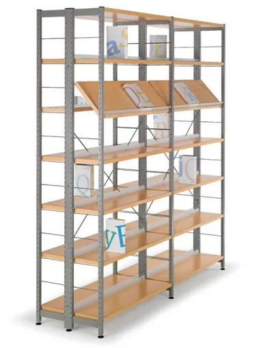 Bild: Unverwechselbar in Holz und Metall - neue ekz-Regale R.7 und R.10 für Bibliotheken
