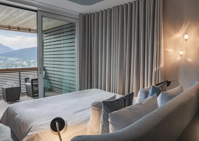 Bild: Beim Aufwachen: Seeblick pur