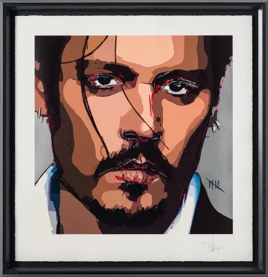 Bild: Originale Kunstwerke von Johnny Depp erstmals in Bayern zu sehen 