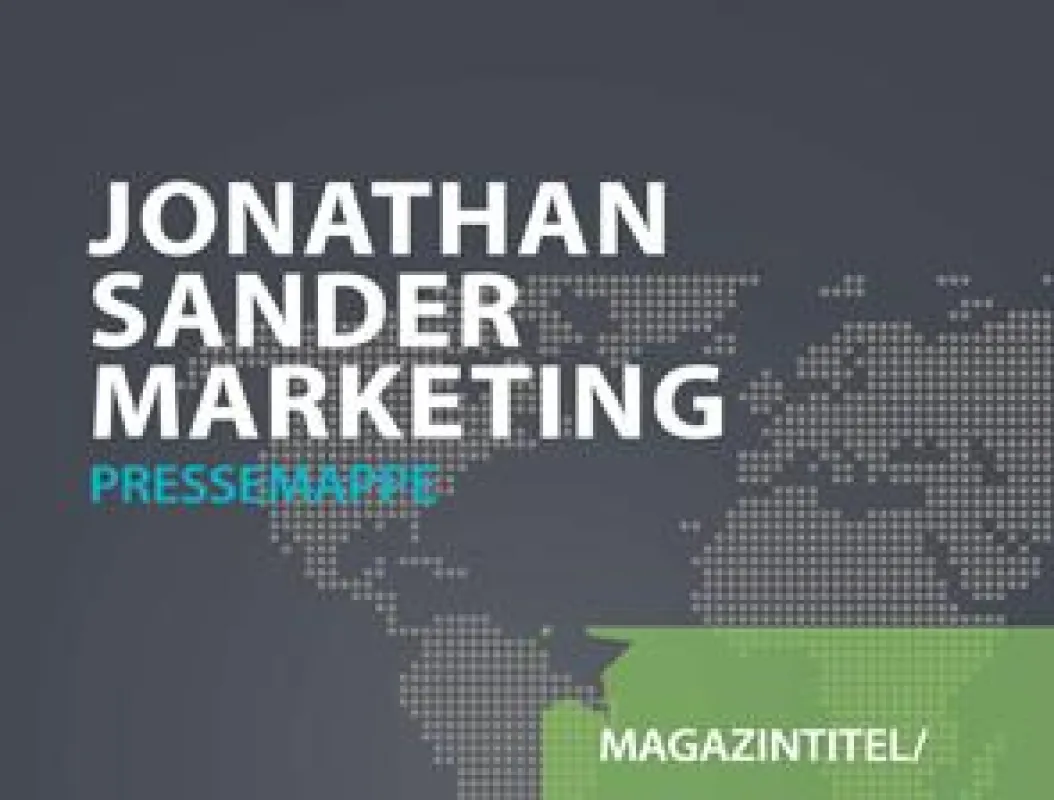 Rechte: Pressemappe Beispiel von Jonathan Sander Marketing
