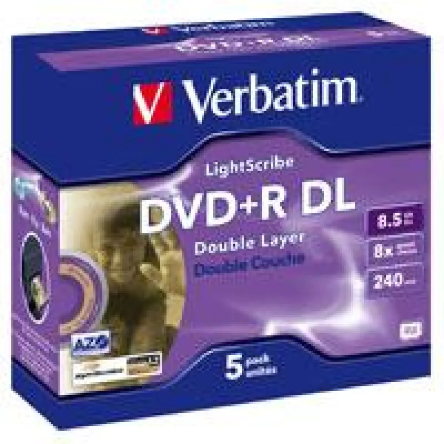 Verbatim Erster am Markt mit 8,5 GB LightScribe 8x DVD+R DL