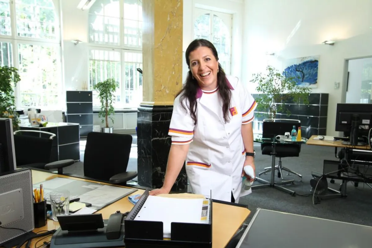 Zufriedene Mitarbeiter als Garanten für saubere Leistungen. (Bild: Piepenbrock)