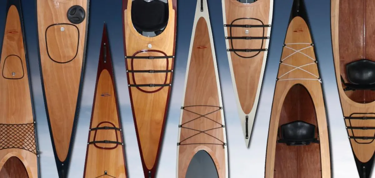 Die Kajakmodelle von Vincent Wooden Boats