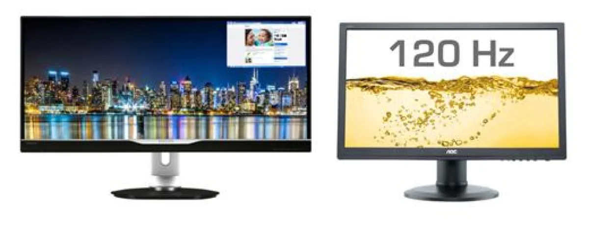 Monitore von Philips und AOC präsentieren sich auf der  CeBIT gemeinsam.