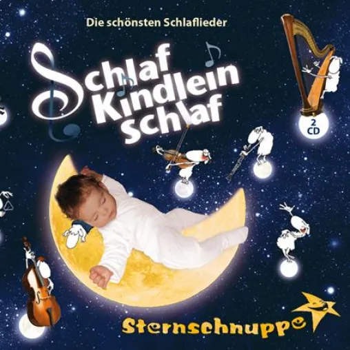 Bild: Einschlummern mit Sternschnuppe: Schlaf Kindlein schlaf