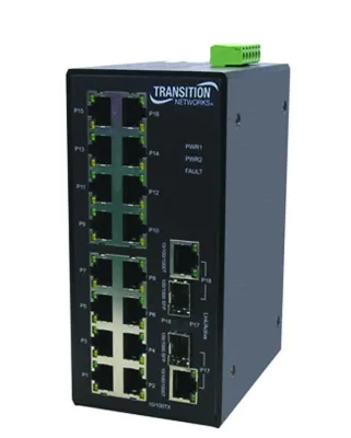Bild: Neuer Industrie-Ethernet-Switch für Schiffe und Raffinerien von Transition Networks