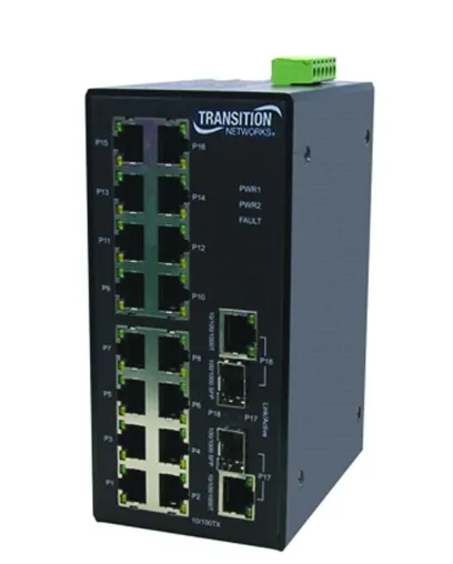 Bild: Neuer Industrie-Ethernet-Switch für Schiffe und Raffinerien von Transition Networks