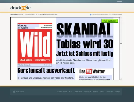 Bild: Originelle Einladungen und Grüße online selbst gestalten