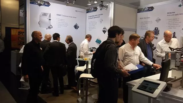 Mehr Anfragen als erwartet: Markierungssystem-Spezialist Wiedenbach (Domino Industrial) auf productronica 2015 Bild: Mehr Anfragen als erwartet: Markierungssystem-Spezialist Wiedenbach (Domino Industrial) auf productronica 2015