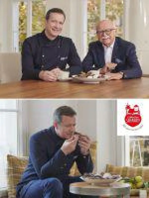 Sternekoch Alexander Herrmann und Lebkuchen-Schmidt-Geschäftsführer Gerd Schmelzer