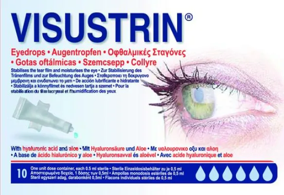 Bild: VISUSTRIN Augentropfen - ein neuartiges Tränenersatzmittel bei trockenem Auge
