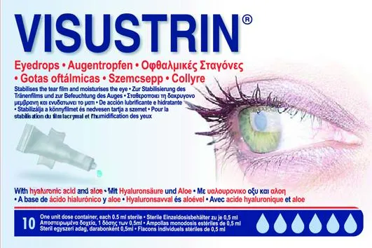 Bild: VISUSTRIN Augentropfen - ein neuartiges Tränenersatzmittel bei trockenem Auge