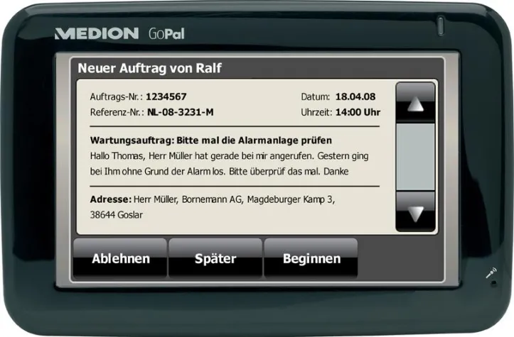 Bild: Mobiles Telematik-System „InFLEET for MEDION“ jetzt auch sprachaktiviert