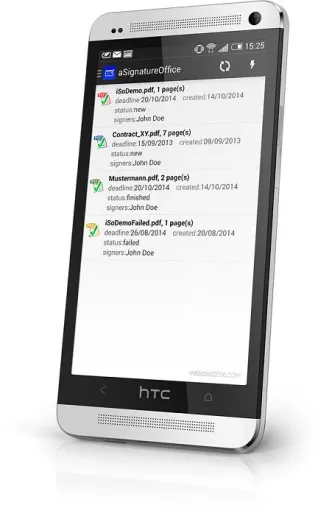 Unsere SAAS Lösung webSignatureOffice bekommt einen Android Client - aSignatureOffice Bild: Unsere SAAS Lösung webSignatureOffice bekommt einen Android Client - aSignatureOffice