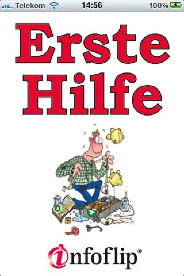 Erste Hilfe Infoflip: Professionelle Notfallinfos jetzt als App für das iPhone