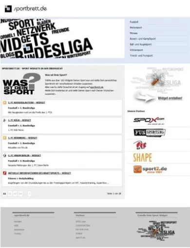 Bild: Sportbrett.de: Neues Web 3.0 Sportportal bringt Bewegung ins Internet
