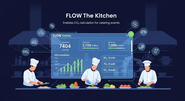 Bild: FLOW The Kitchen ermöglicht CO₂-Kalkulation für Catering-Eventst