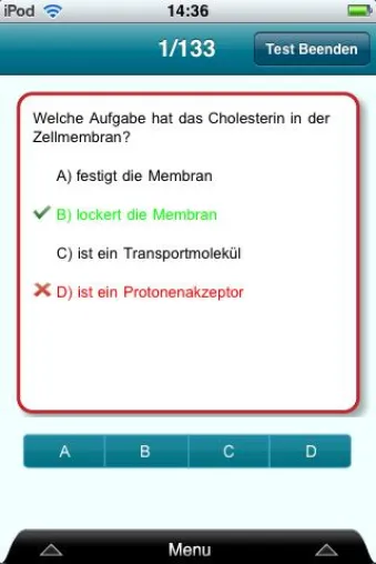 Physikum: Vorbereitung mit iPhone- oder Android-Applikation Bild: Physikum: Vorbereitung mit iPhone- oder Android-Applikation