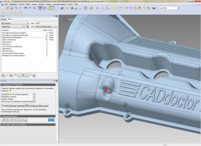 Bild: Der Turbo in Sachen 3D-CAD-Datenkonvertierung - Der neue CADdoctor EX 5.2