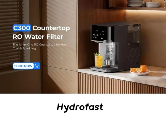 Bild: Hydrofast C300 und W100 Auftisch-RO-Wasserfilter: Intelligente Trinkwasserversorgung zum Prime Day 2026