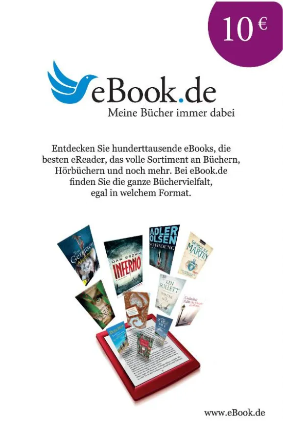 Gutscheinkarten von Deutschlands bestem eBook-Shop jetzt neu bei ContentCard
