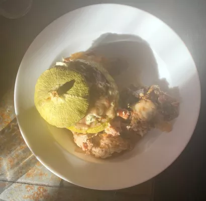 Bild: Zucchiolo - Rezept für mit Hackfleisch und Grana Padano gefüllte Zucchiolos - gesund und lecker!