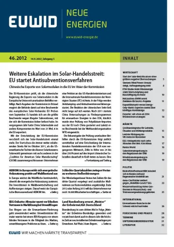 Bild: Solar-Handelsstreit erreicht ein Jahr nach Solarworld-Petition in den USA neue Eskalationsstufe