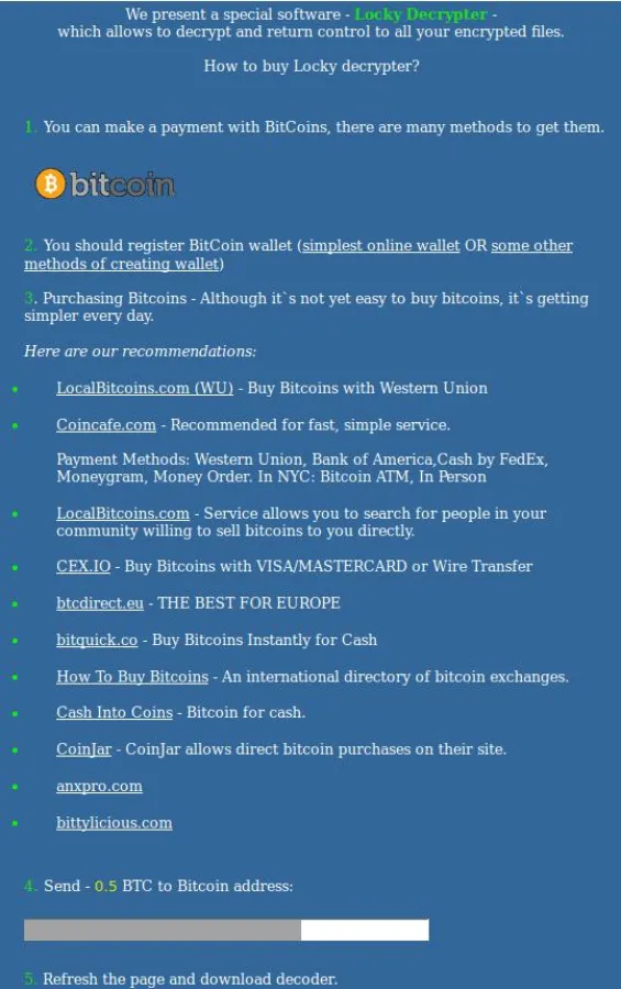 Locky Virus Ransomware