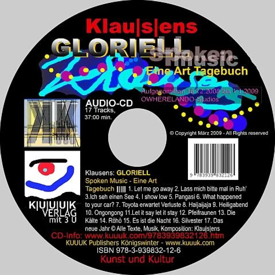 Die neue Audio-CD des Künstlers und Autors Klausens aus Königswinter