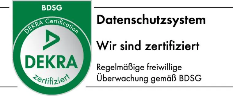 Bild: SüdBest erhält das Dekra Datenschutz-Zertifikat