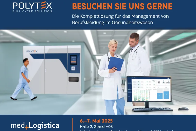 Bild: Polytex Technologies präsentiert digitales Textilmanagement auf der med.Logistica