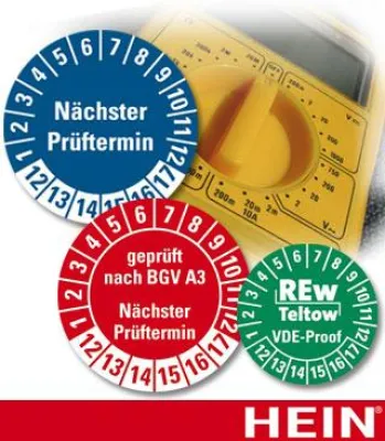 Bild: Prüfplaketten sorgen für sichere Maschinen und Anlagen