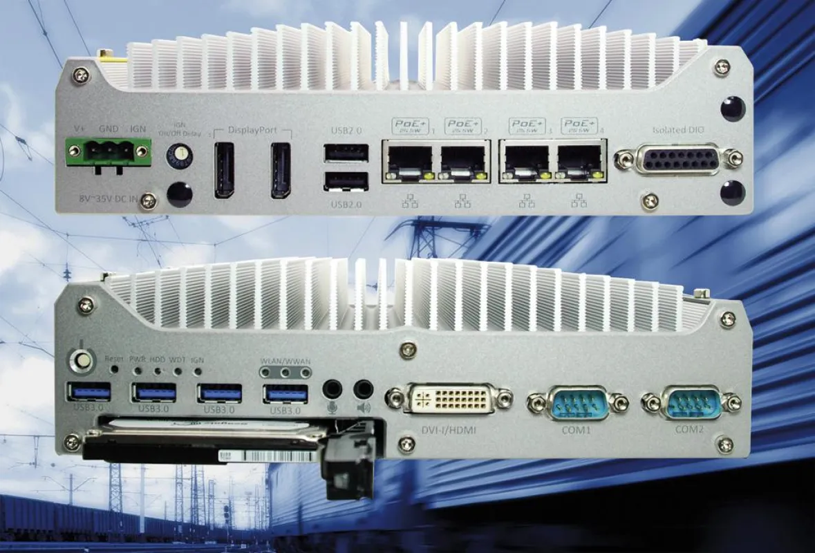 Embedded Controller für den Betrieb in Fahrzeugen NUVO-3100VTC