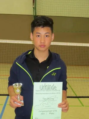 Tan Duong holt zwei Bezirksmeistertitel und einmal Silber Bild: Tan Duong holt zwei Bezirksmeistertitel und einmal Silber